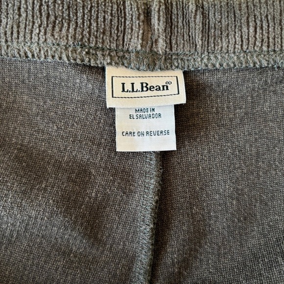 LL Bean Women's Size Large Petite Perfect Fit Pull On Corduroy Pants Loungewear - Picture 6 of 8